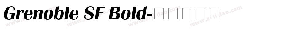 Grenoble SF Bold字体转换